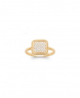 Bague Ella Carrée Empierrée