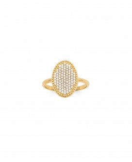 Bague Ella Ovale Empierrée