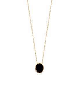 Collier Déline Agate Noire